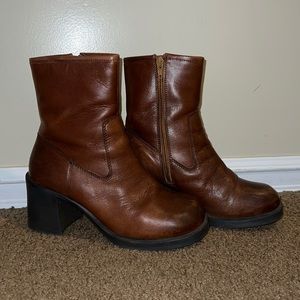 Chunky brown boots
